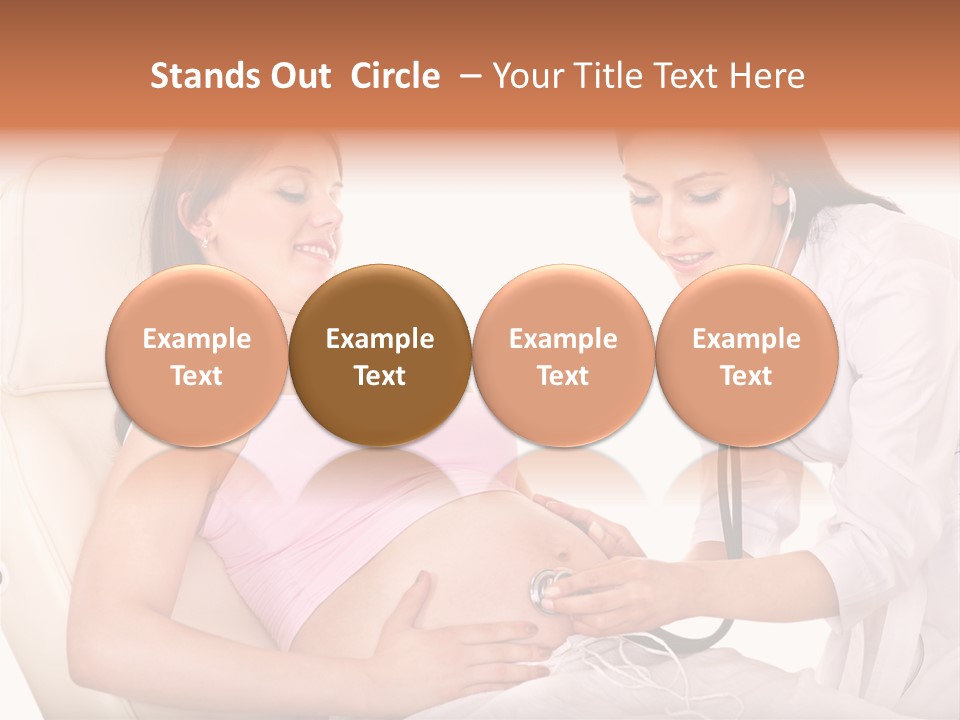 Beauty Tummy Preggers PowerPoint Template