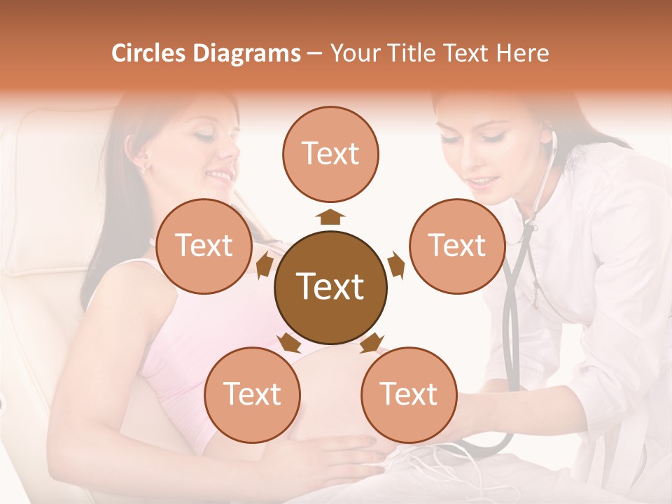 Beauty Tummy Preggers PowerPoint Template