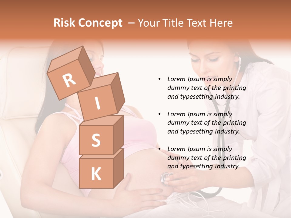 Beauty Tummy Preggers PowerPoint Template