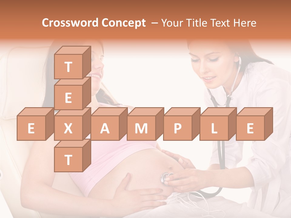 Beauty Tummy Preggers PowerPoint Template