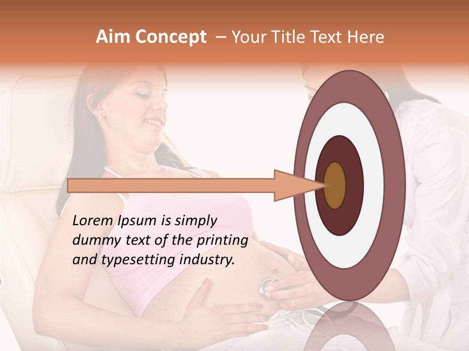 Beauty Tummy Preggers PowerPoint Template