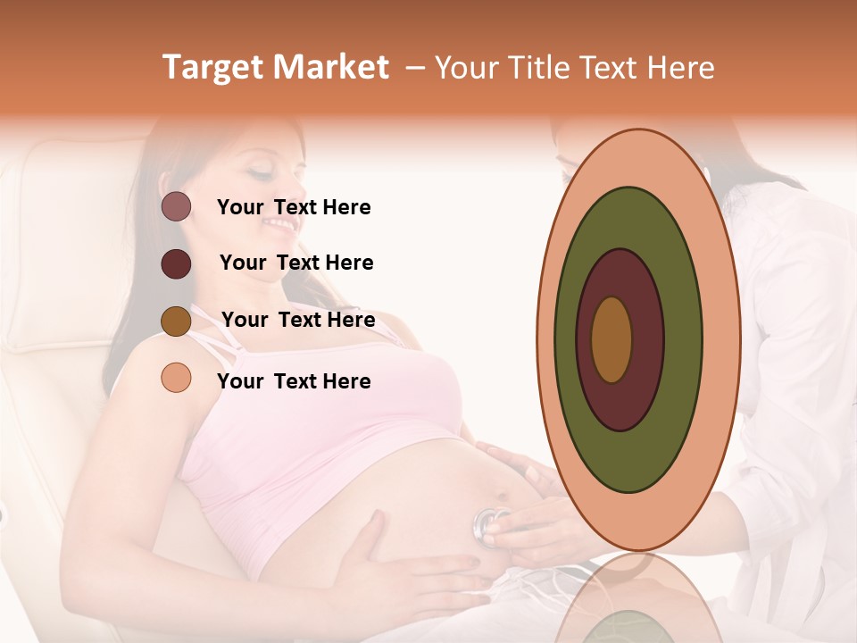Beauty Tummy Preggers PowerPoint Template