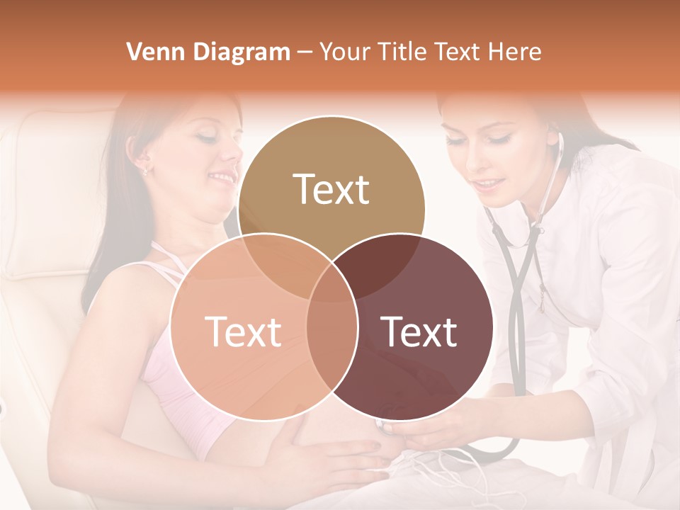 Beauty Tummy Preggers PowerPoint Template