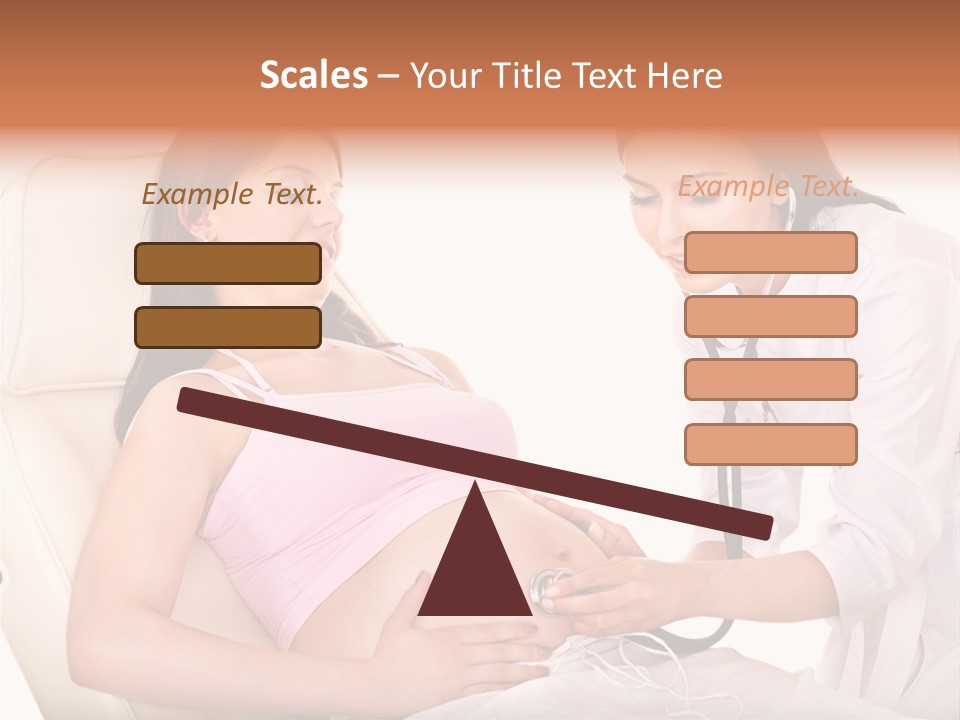 Beauty Tummy Preggers PowerPoint Template