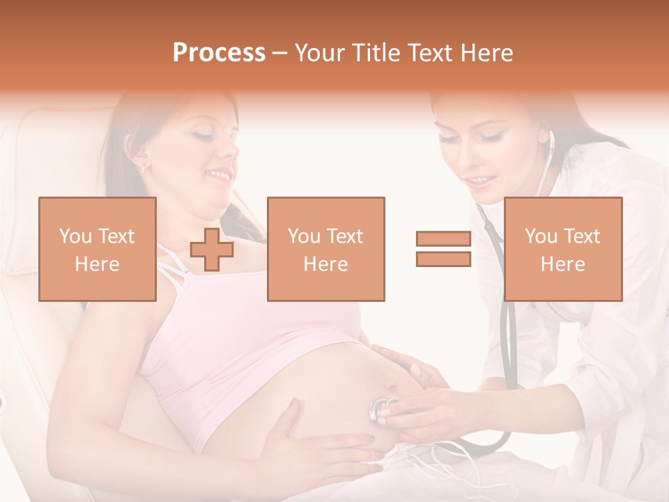 Beauty Tummy Preggers PowerPoint Template