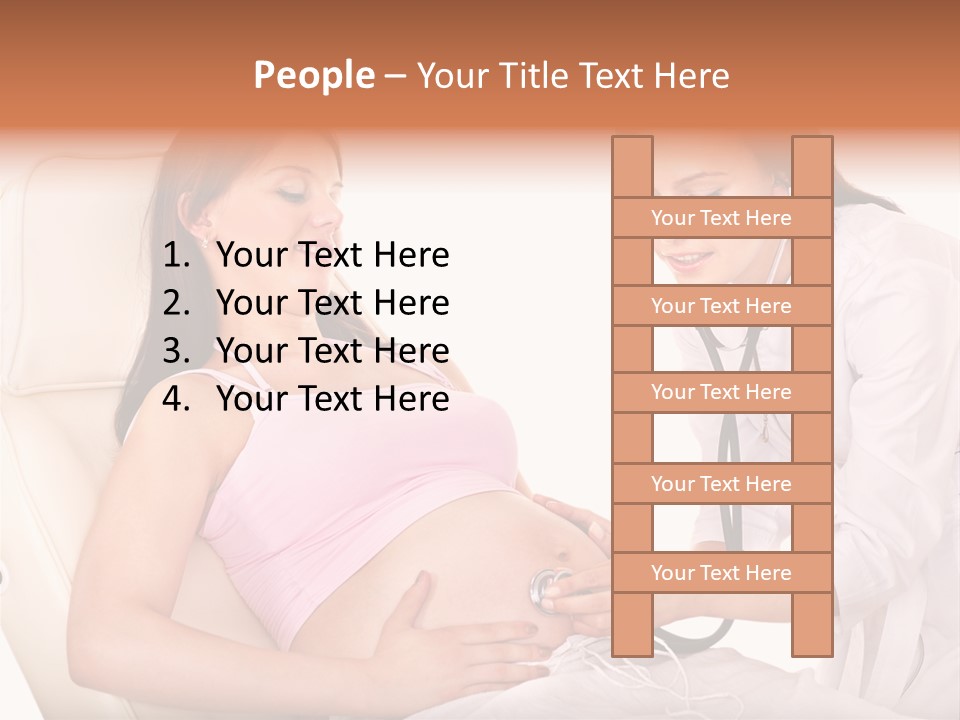 Beauty Tummy Preggers PowerPoint Template