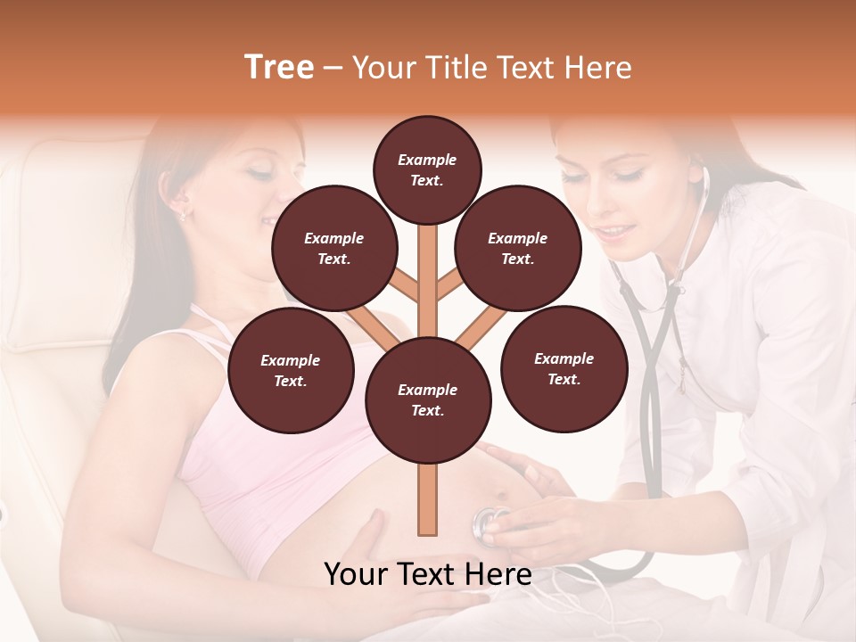 Beauty Tummy Preggers PowerPoint Template