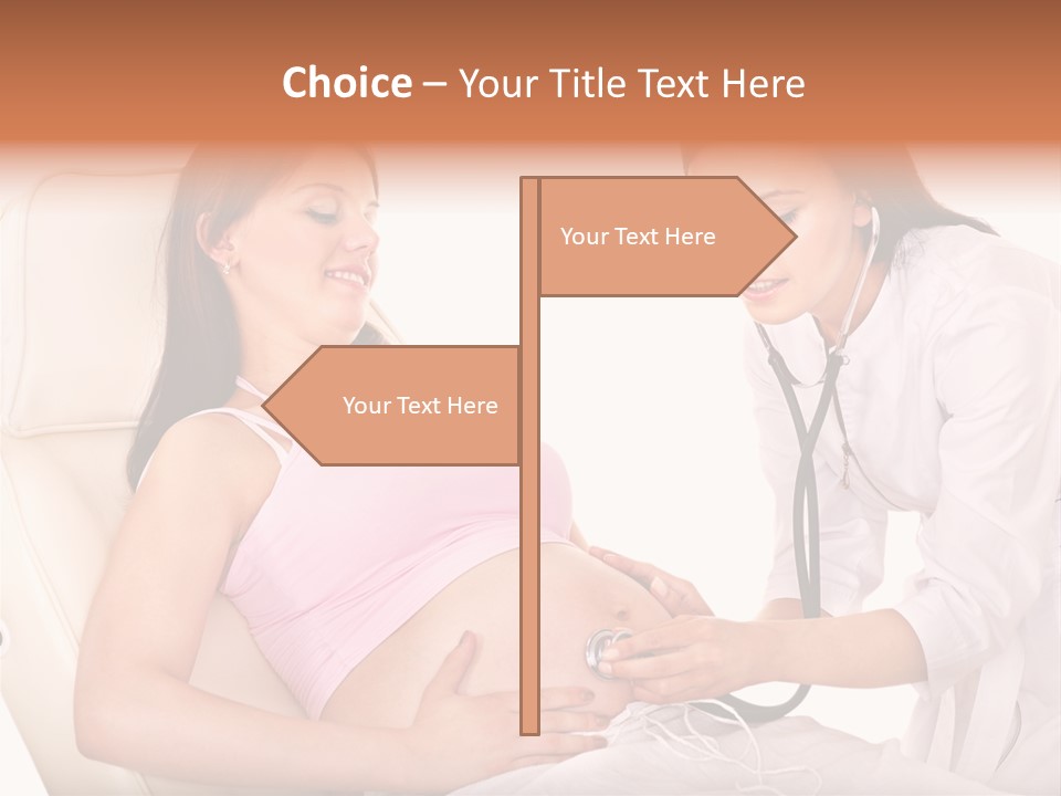 Beauty Tummy Preggers PowerPoint Template