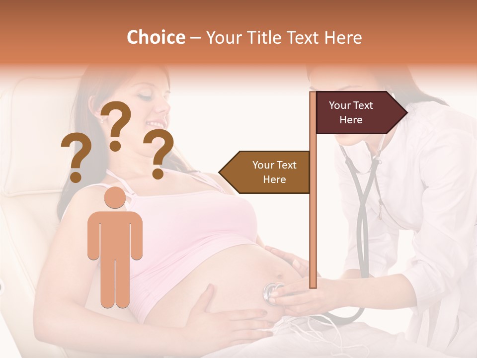 Beauty Tummy Preggers PowerPoint Template