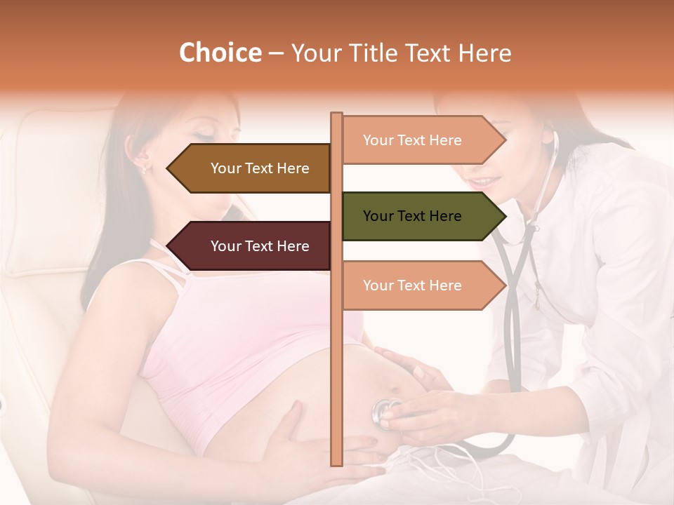 Beauty Tummy Preggers PowerPoint Template