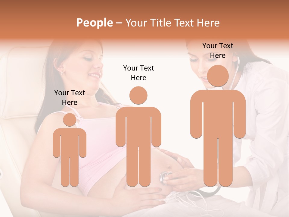 Beauty Tummy Preggers PowerPoint Template