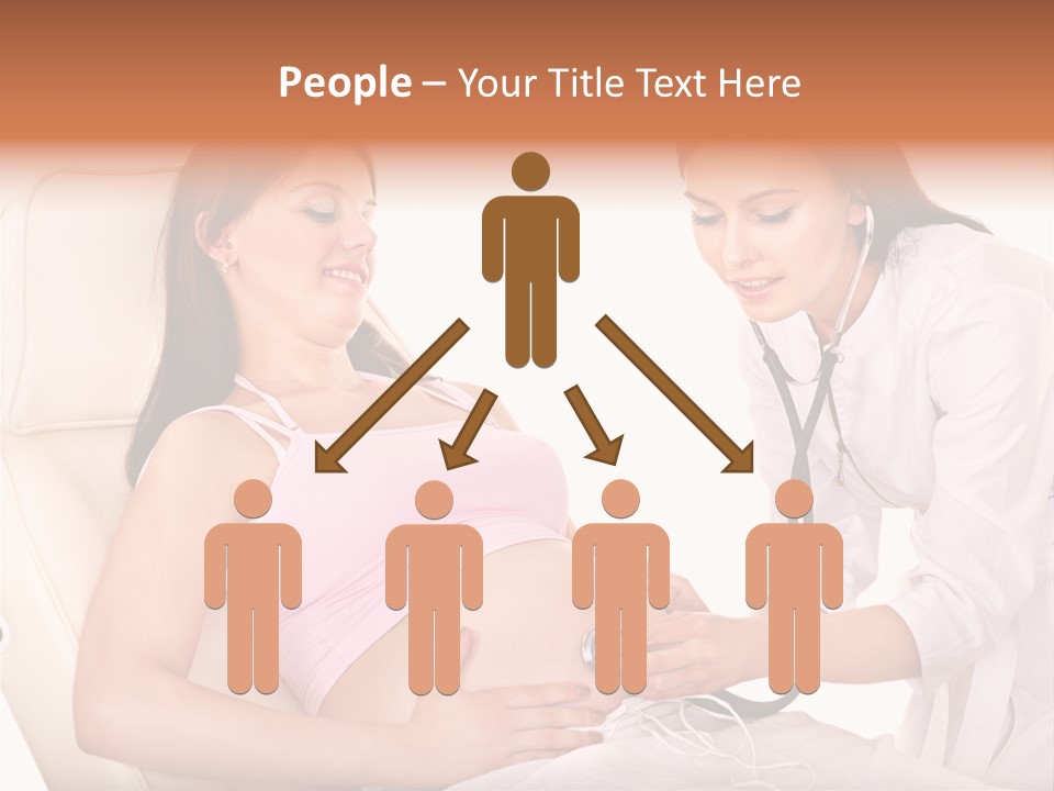 Beauty Tummy Preggers PowerPoint Template