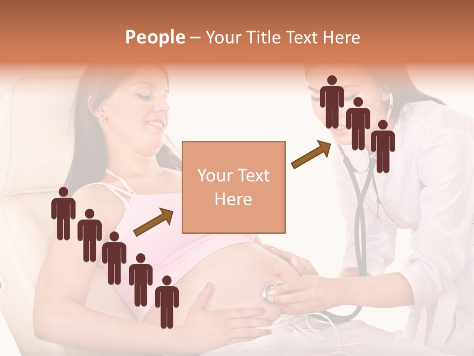 Beauty Tummy Preggers PowerPoint Template