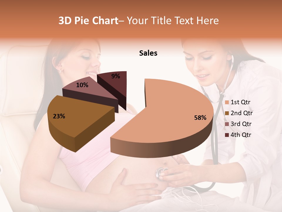 Beauty Tummy Preggers PowerPoint Template