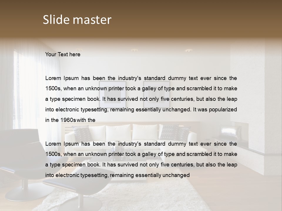 Parquet Floor Real Contemporary PowerPoint Template