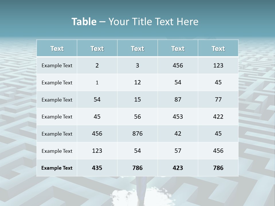 A Man Walking Through A Maze With A Question Mark On It PowerPoint Template