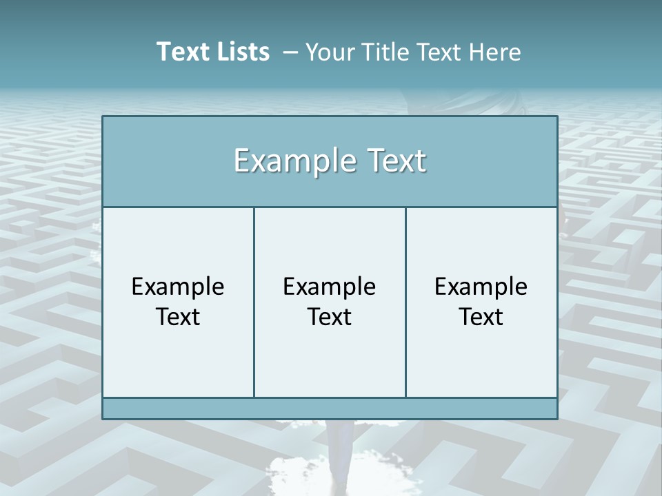 A Man Walking Through A Maze With A Question Mark On It PowerPoint Template