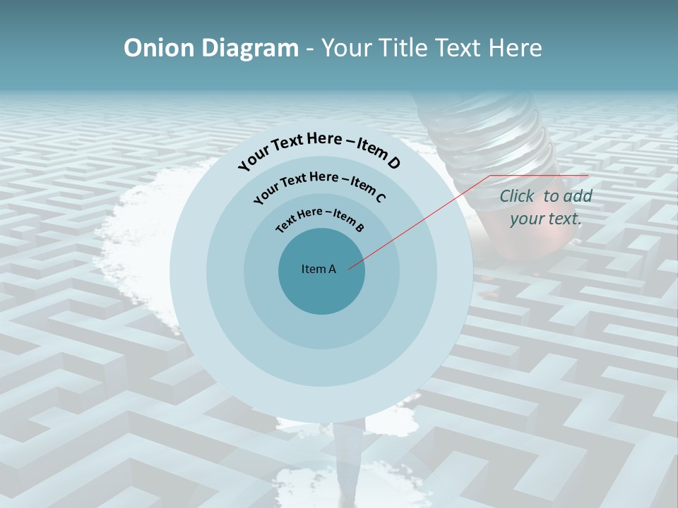 A Man Walking Through A Maze With A Question Mark On It PowerPoint Template