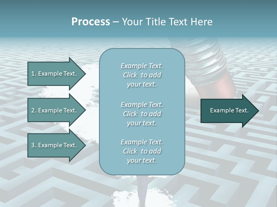 A Man Walking Through A Maze With A Question Mark On It PowerPoint Template