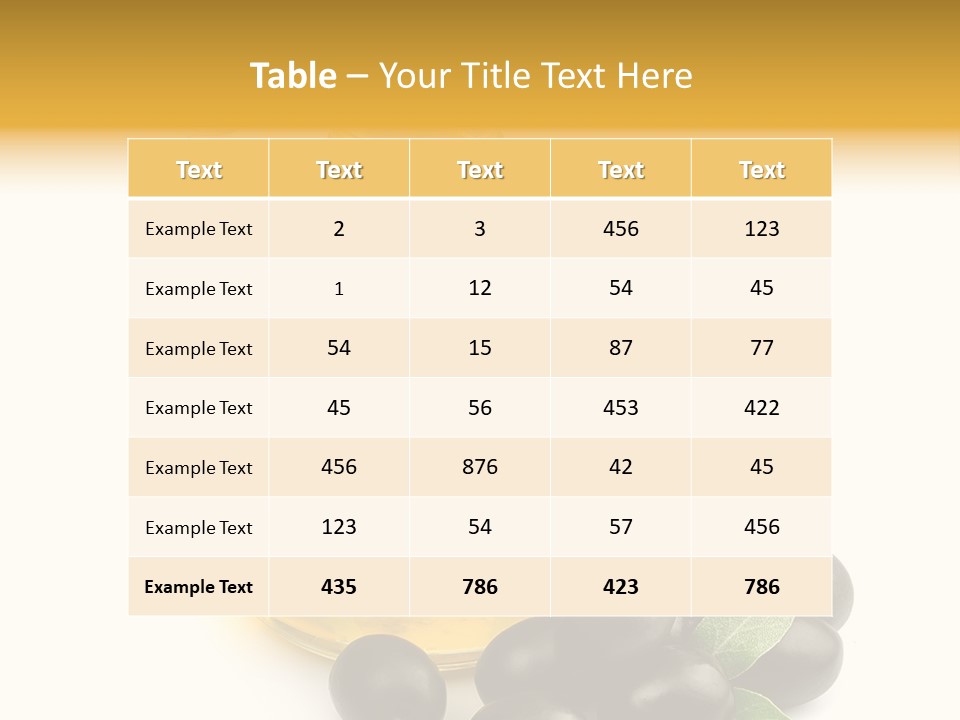 Organic Mediterranean Virgin PowerPoint Template