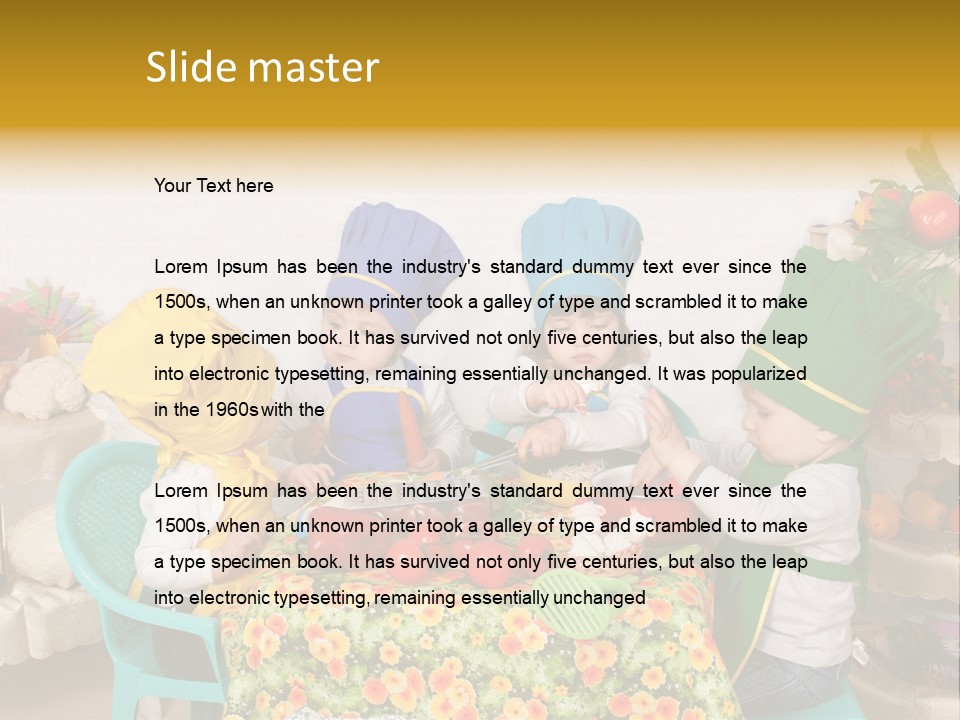 Kid Taste Infant PowerPoint Template