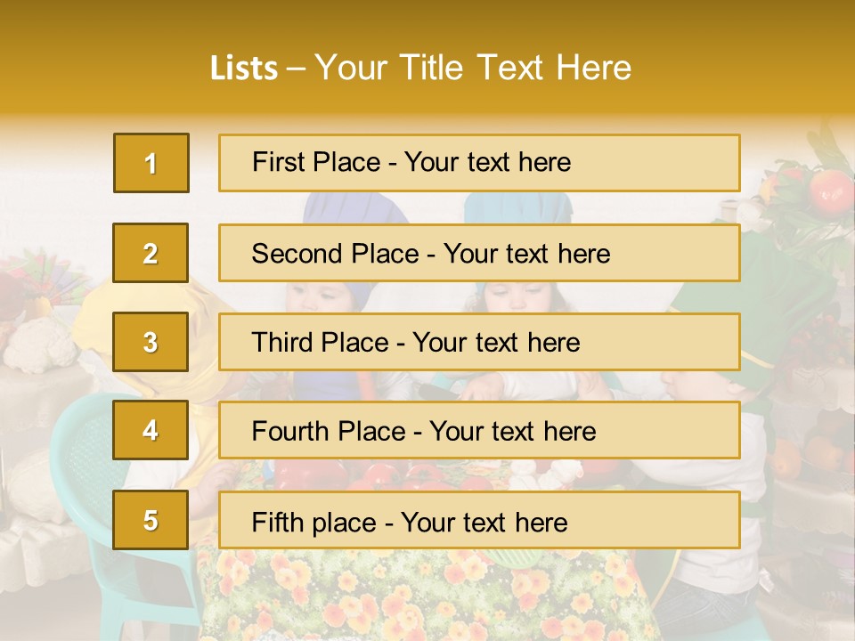 Kid Taste Infant PowerPoint Template