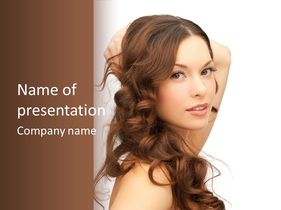 Portrait Looking Soft PowerPoint Template