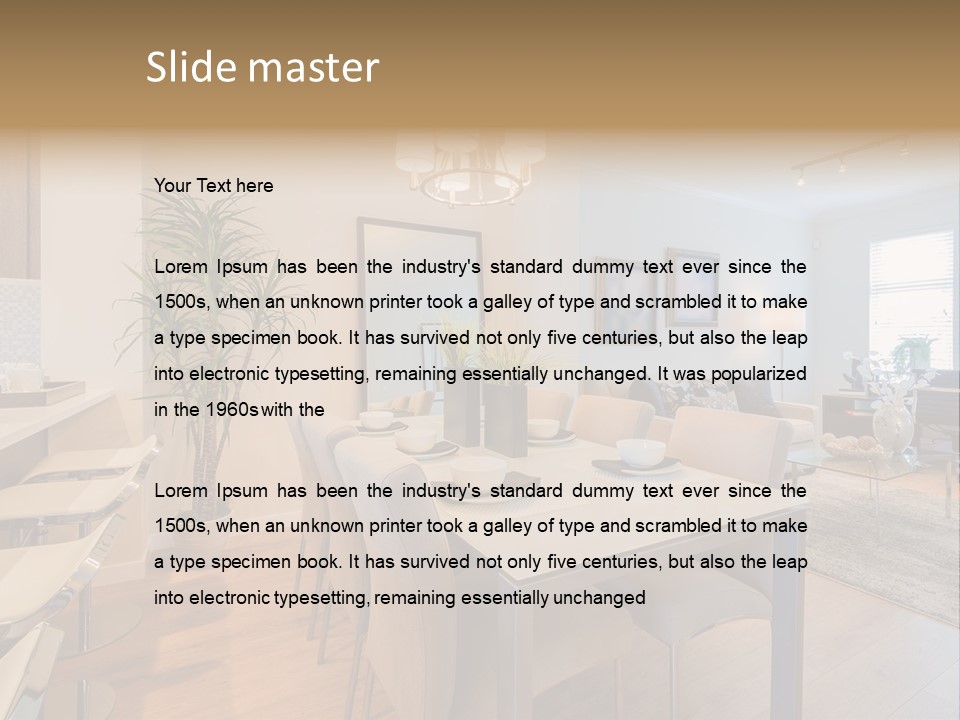 Furniture Indoors Leisure PowerPoint Template