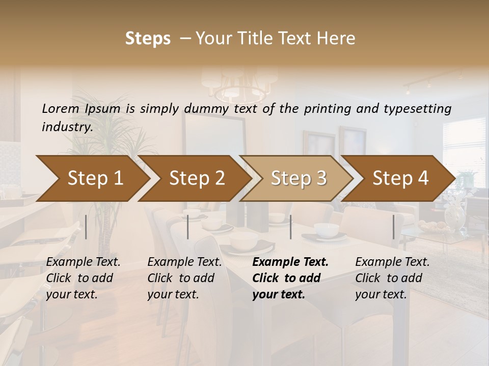 Furniture Indoors Leisure PowerPoint Template