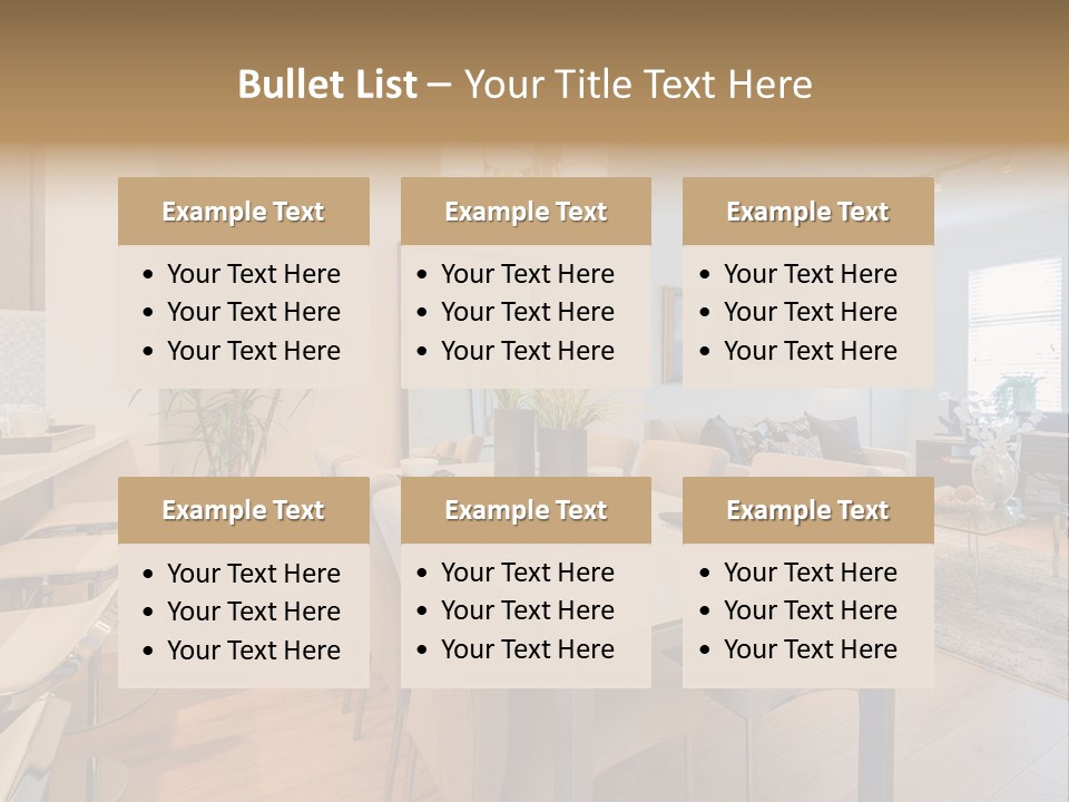 Furniture Indoors Leisure PowerPoint Template