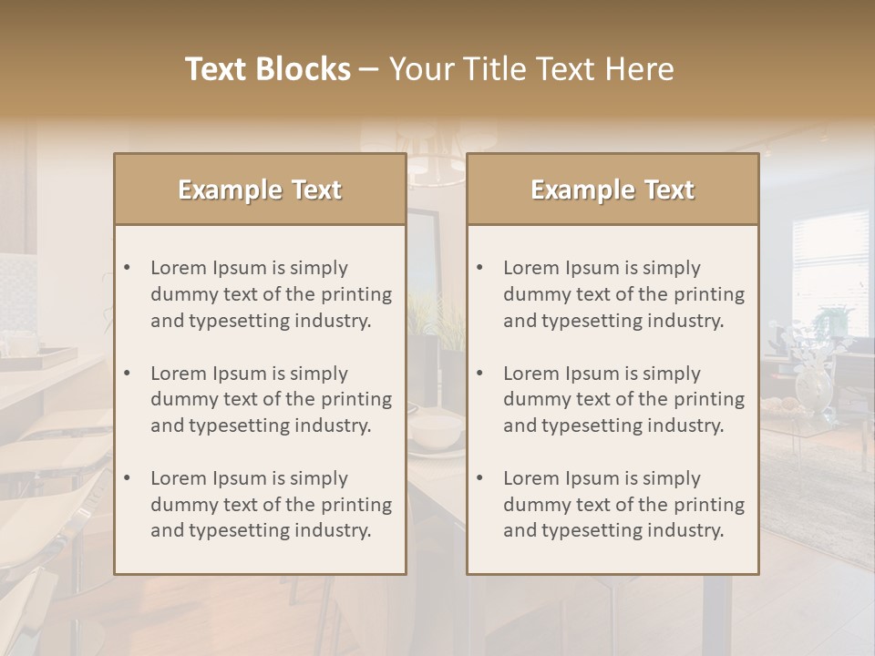 Furniture Indoors Leisure PowerPoint Template