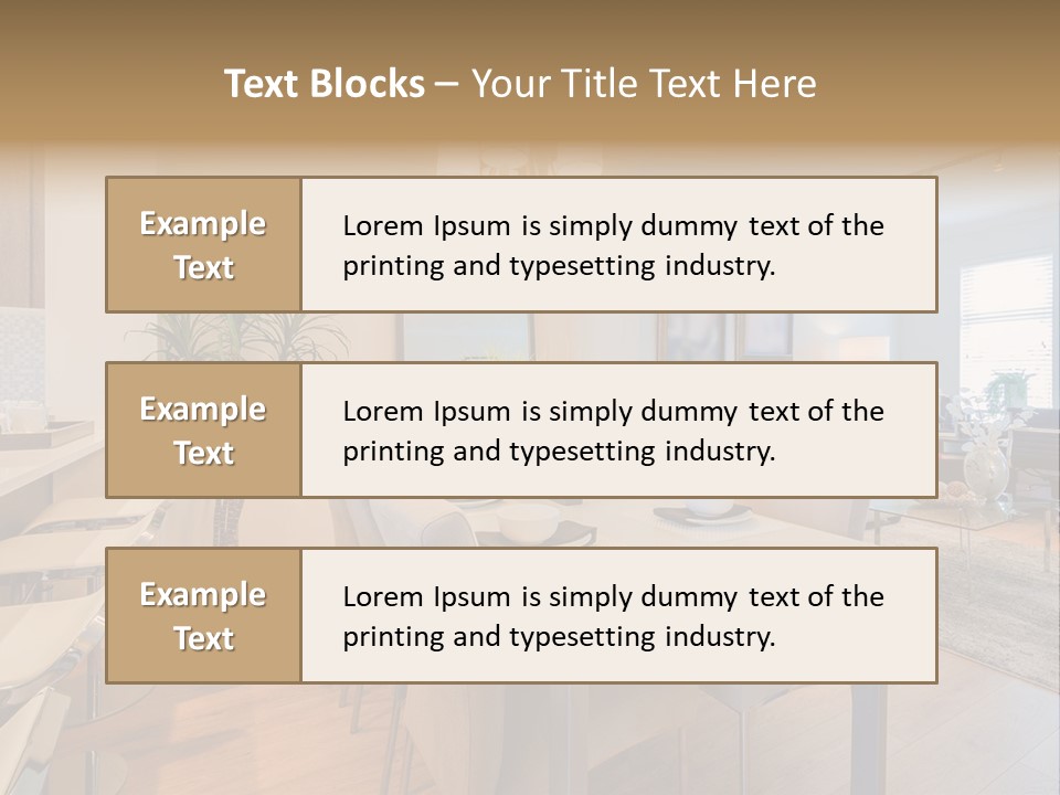 Furniture Indoors Leisure PowerPoint Template
