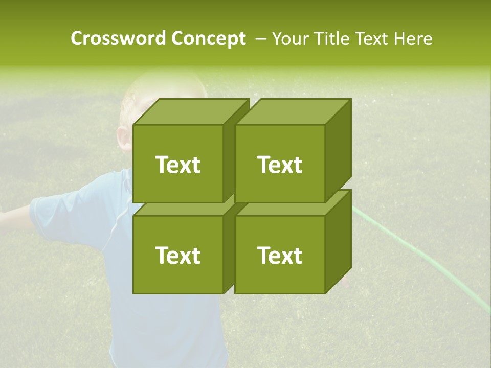 Scream Swimsuit Outdoors PowerPoint Template