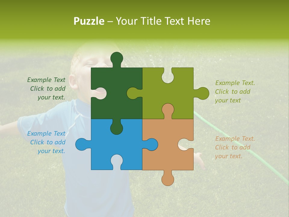 Scream Swimsuit Outdoors PowerPoint Template