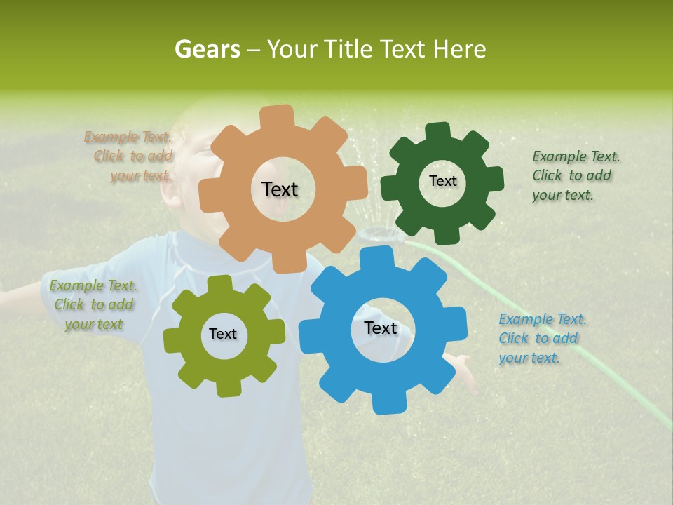 Scream Swimsuit Outdoors PowerPoint Template