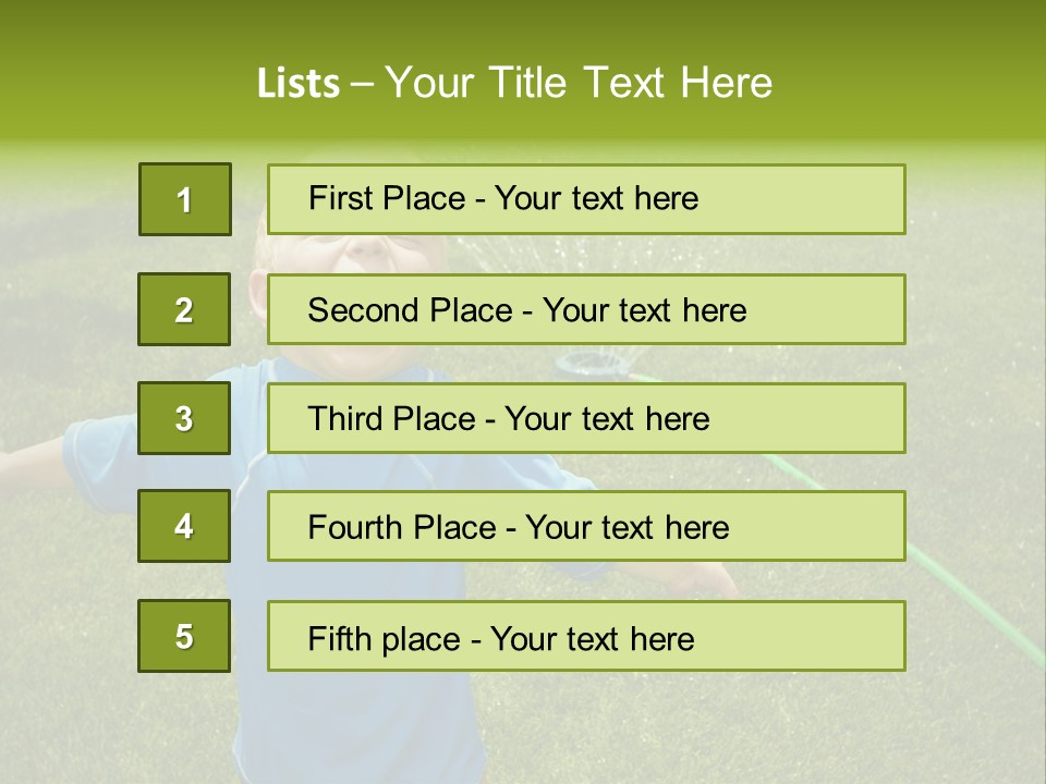 Scream Swimsuit Outdoors PowerPoint Template