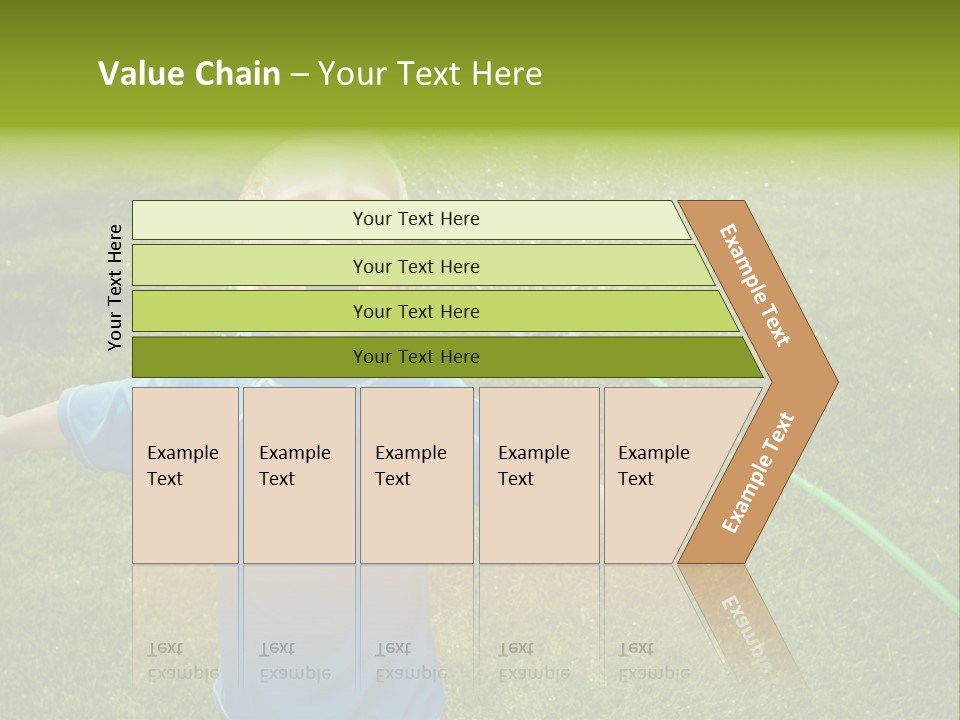 Scream Swimsuit Outdoors PowerPoint Template