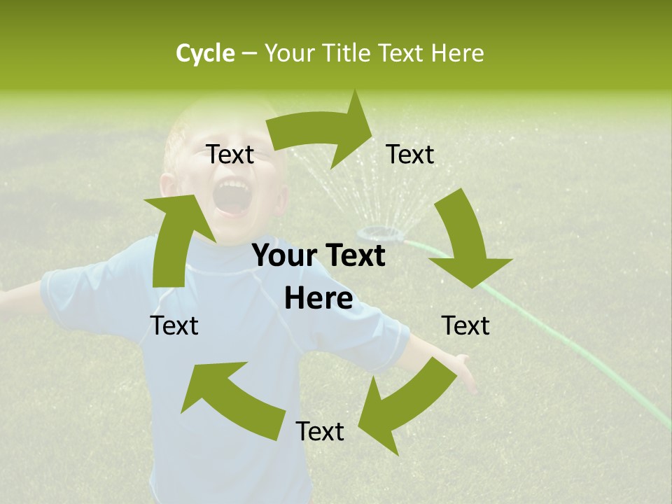 Scream Swimsuit Outdoors PowerPoint Template