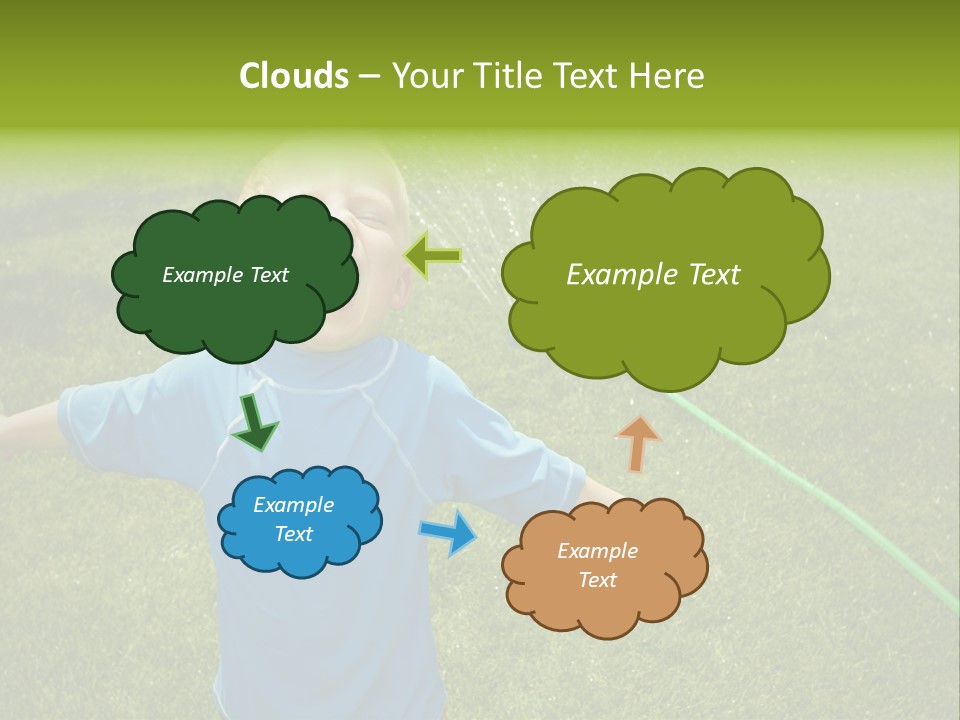 Scream Swimsuit Outdoors PowerPoint Template