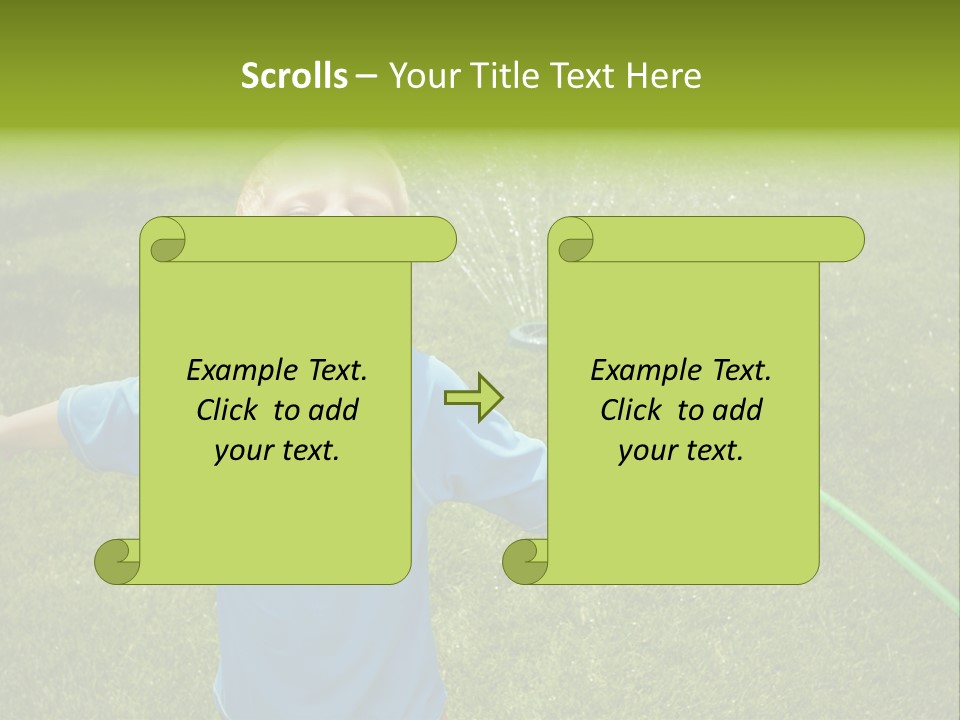 Scream Swimsuit Outdoors PowerPoint Template