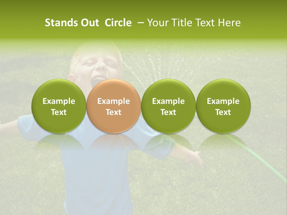 Scream Swimsuit Outdoors PowerPoint Template