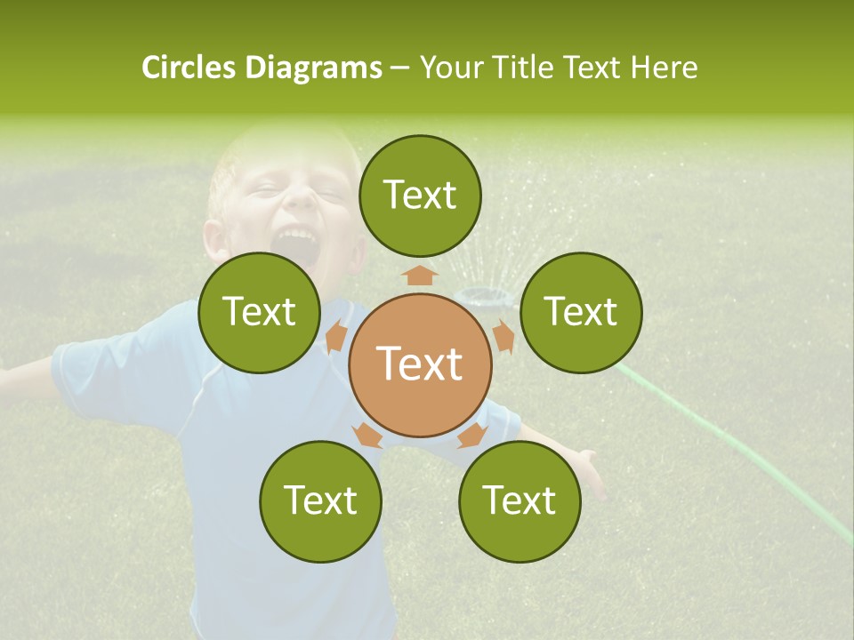 Scream Swimsuit Outdoors PowerPoint Template