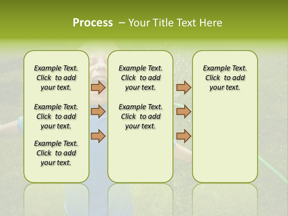 Scream Swimsuit Outdoors PowerPoint Template