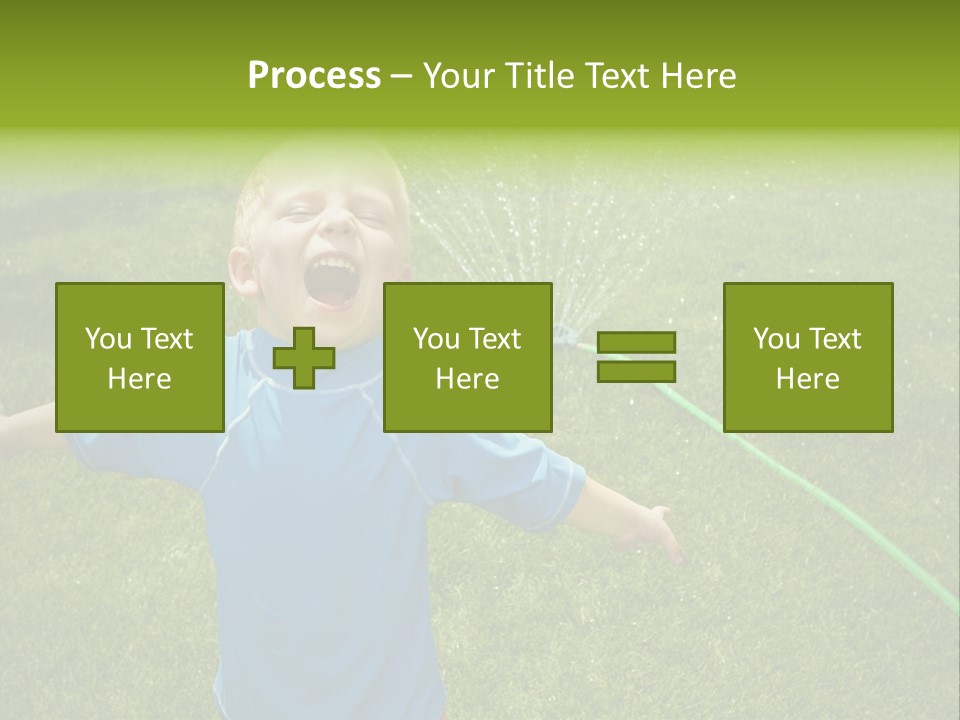 Scream Swimsuit Outdoors PowerPoint Template