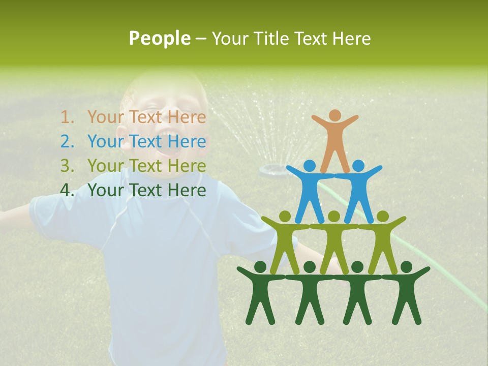 Scream Swimsuit Outdoors PowerPoint Template