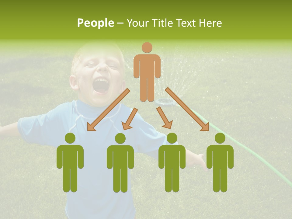 Scream Swimsuit Outdoors PowerPoint Template