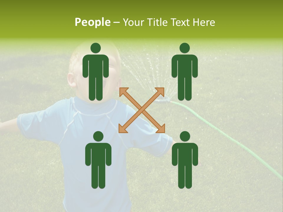 Scream Swimsuit Outdoors PowerPoint Template