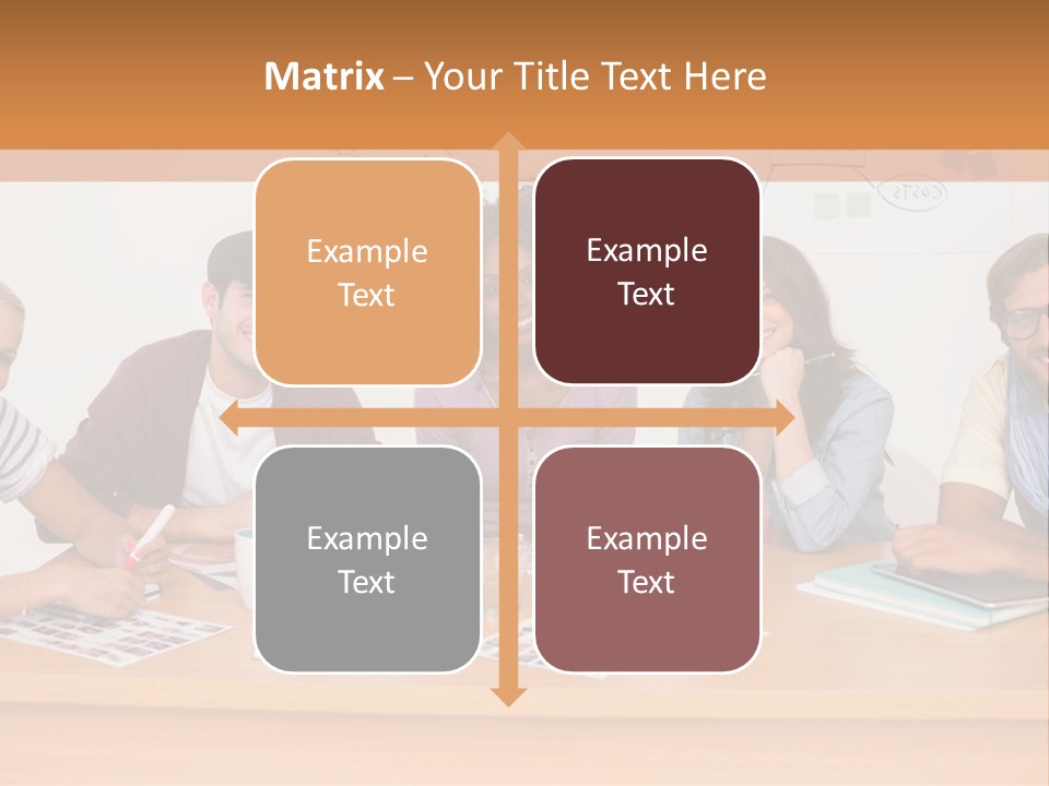 Style Coworkers Brainstorming PowerPoint Template