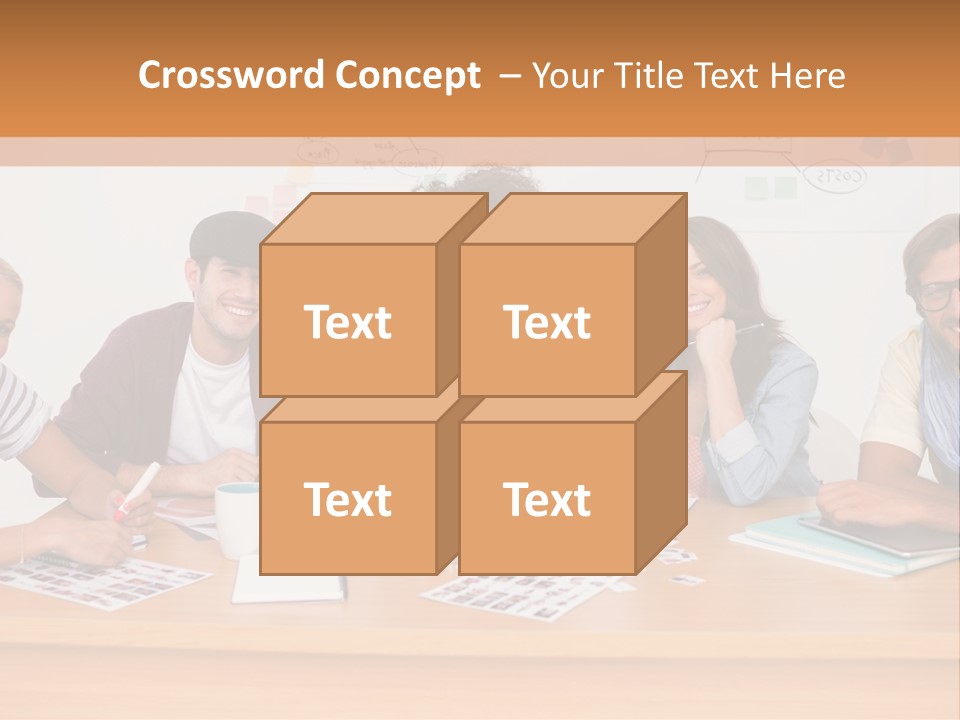 Style Coworkers Brainstorming PowerPoint Template