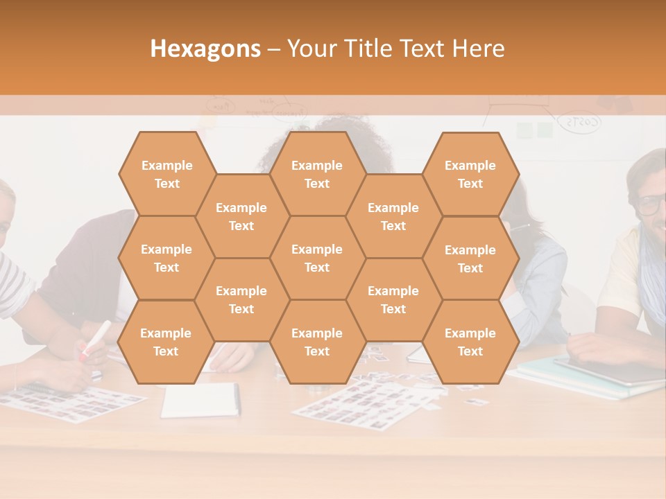 Style Coworkers Brainstorming PowerPoint Template
